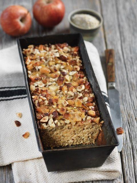 Cake à l'avoine et pommes caramélisées